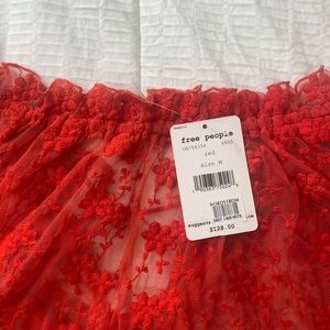 Red sheer  free people top
